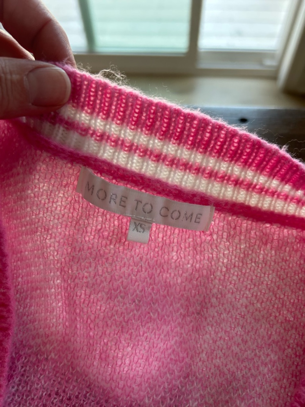 More to Come Revolve Bonnie Pink Plaid Cardigan Sweater XS - Picture 8 of 12